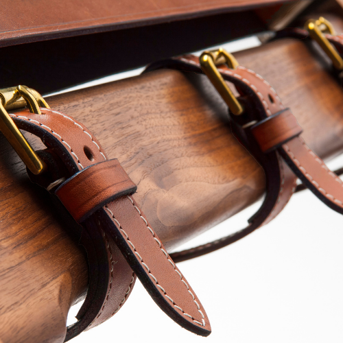 Close up of the buckles showing the construction of the Saddle Up Chair