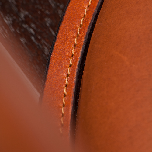 Close up of Constructor chair showing the stitching