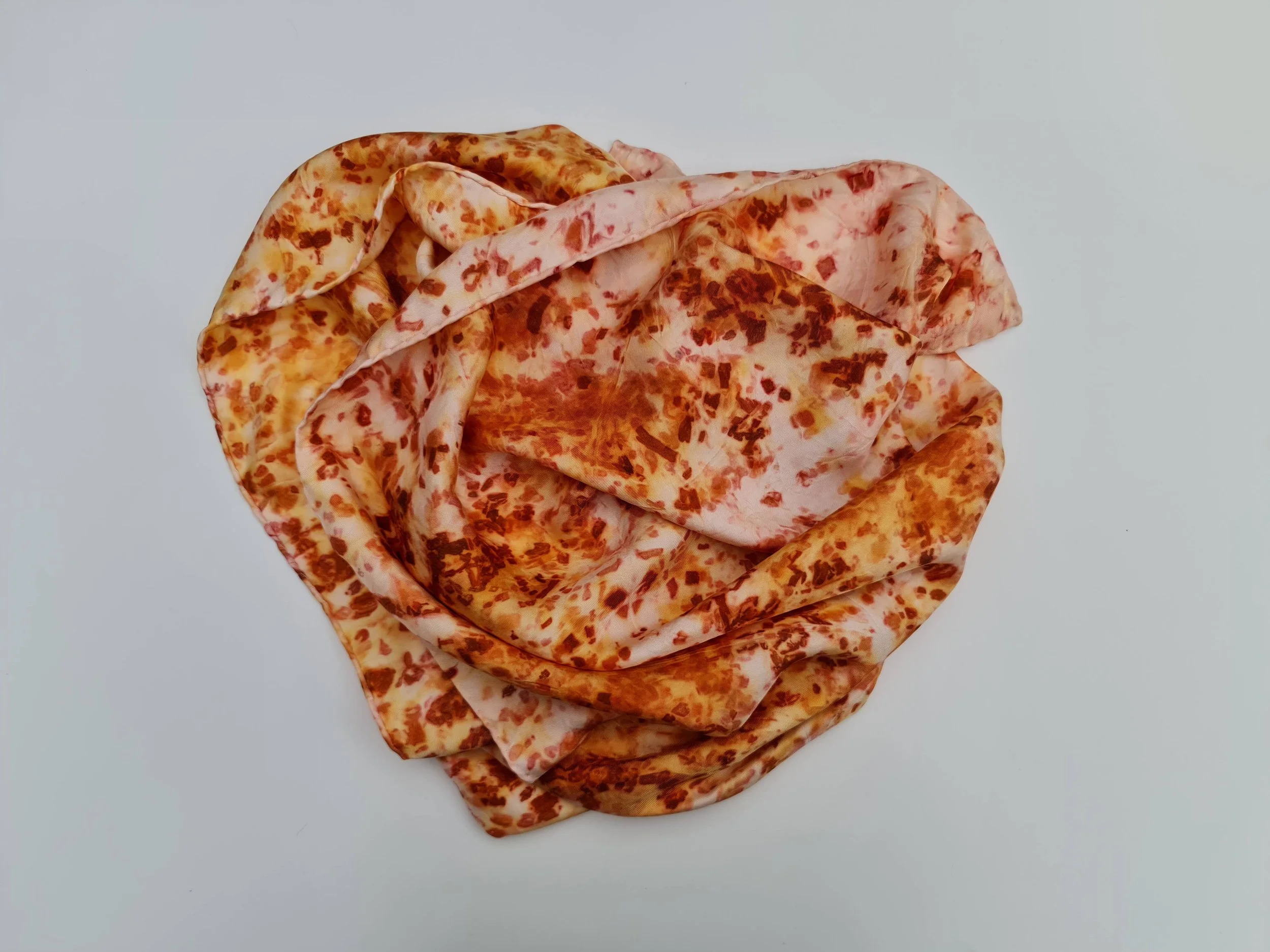 Madder root silk scarf bunched alternative.jpg