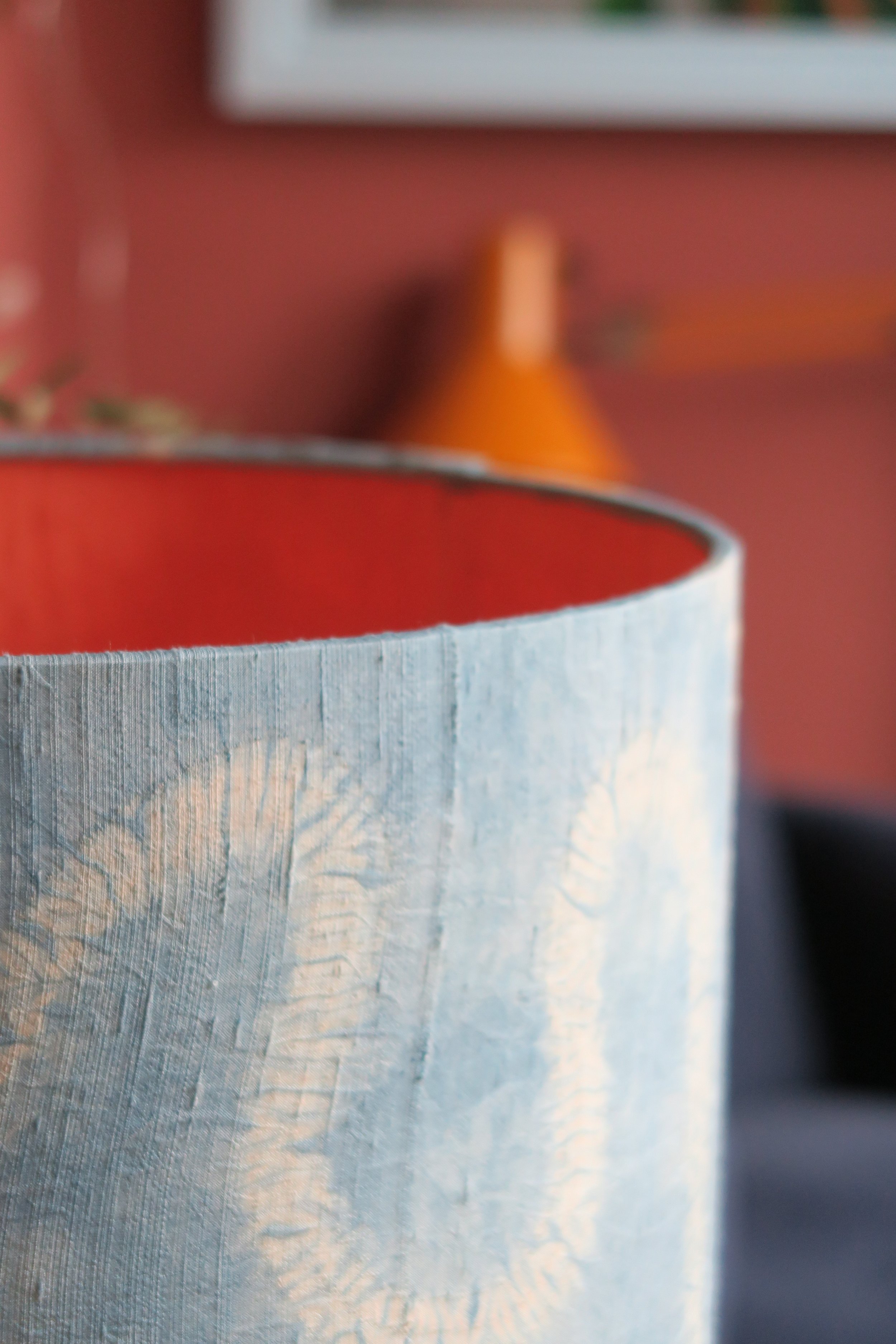Surbiton shibori lampshade commission angled down closeup.JPG
