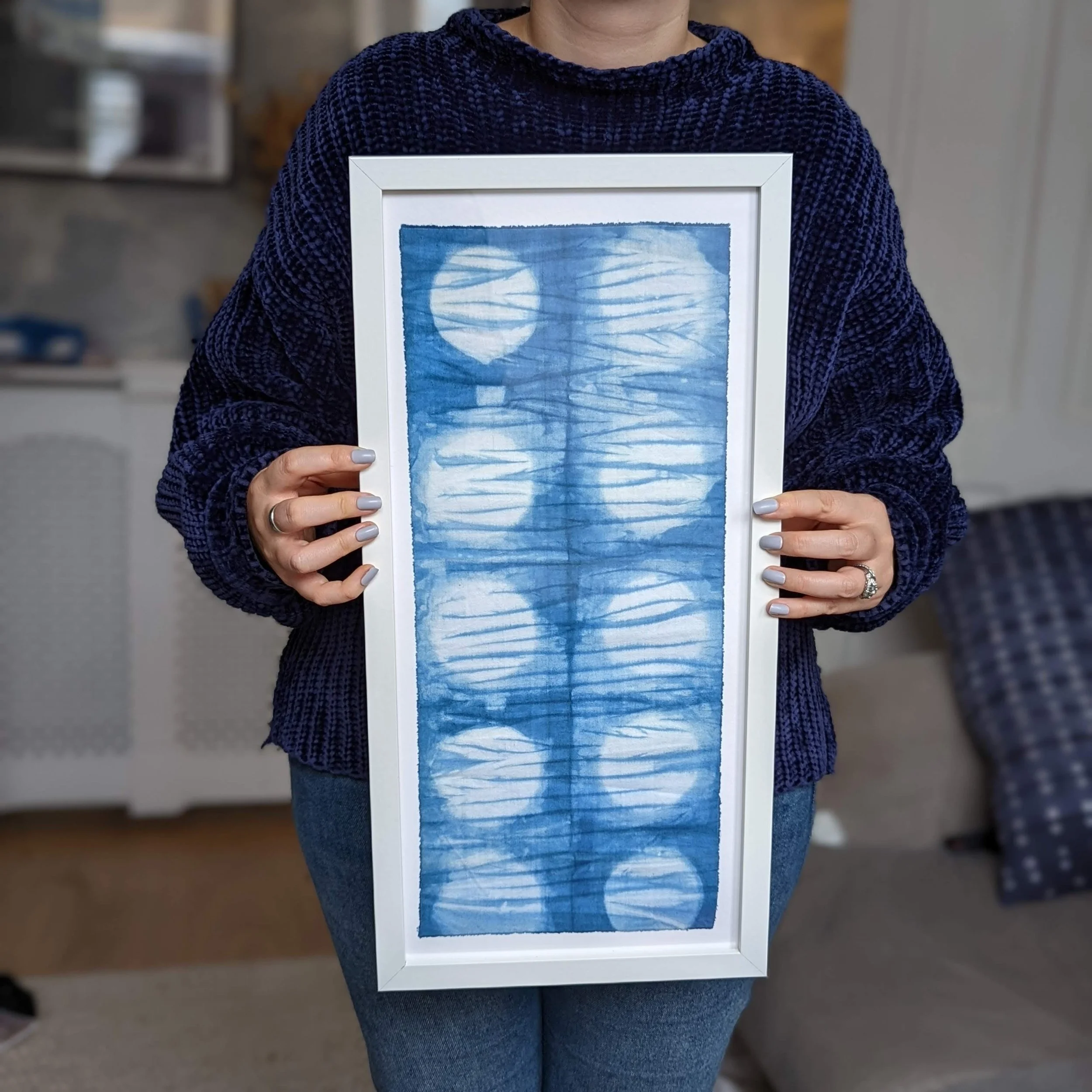 Shibori portrait artwork framed handheld.jpg