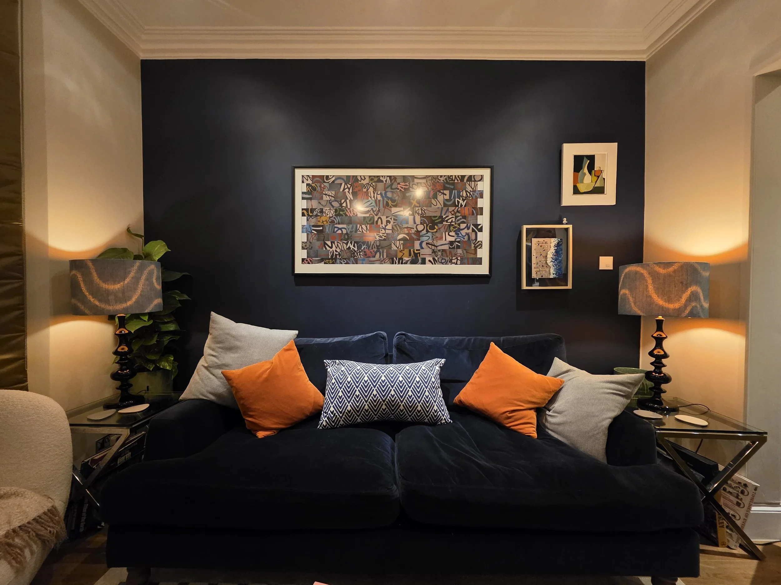 Surbiton shibori lampshade commission in situ wide.jpg