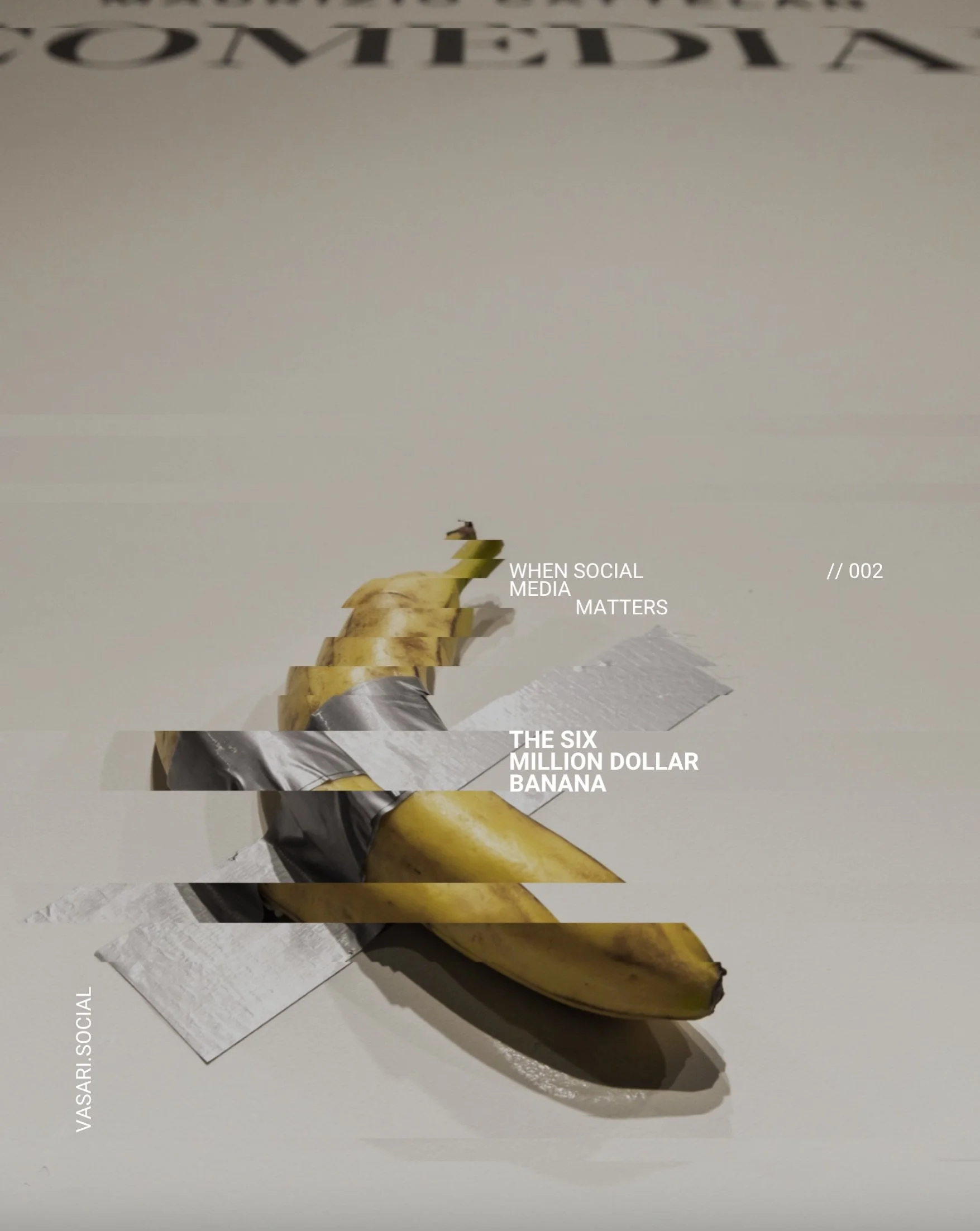 Sometimes attention is the real currency. 

Just like Cattelan, we can see the potential of creating something that makes you look twice on social media. 

Join the waitlist &rarr; link in bio