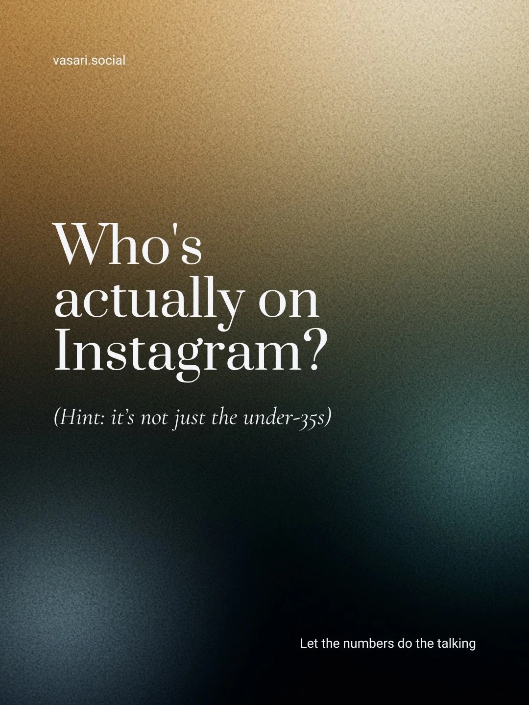 Your collectors might be older than the algorithm. They&rsquo;re still on it.

Instagram reaches 78% of UK adults online. Nearly a third of that audience is 55 or over. In the US, more than a third of 50-to-64-year-olds use it. Globally the app surpa