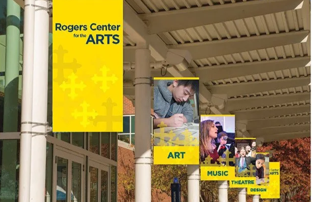 Merrimack College Rogers Center For the Arts Exterior Banners