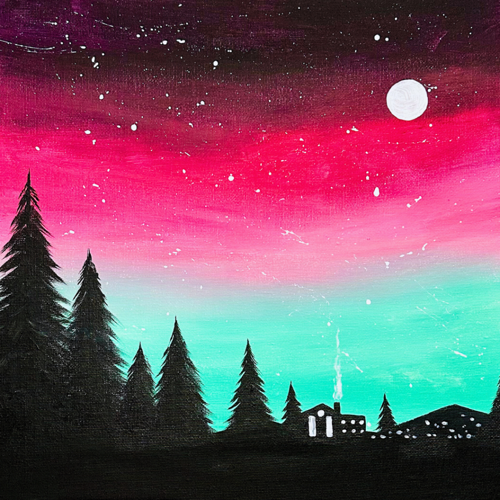 Sip and Paint - Fuschia Aurora