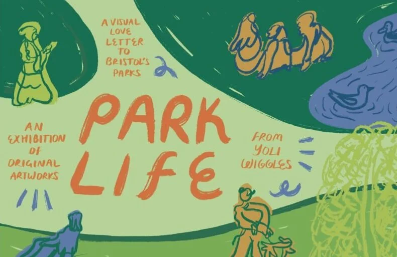 Park Life illustration exhibition with Yoli Wiggles