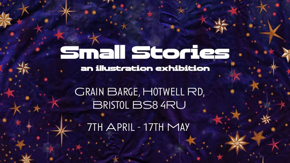 Small Stories art display by Ripley Gosling in the Snug