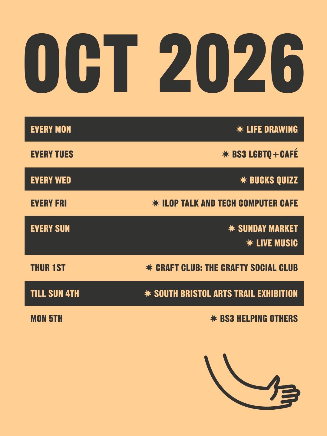 This month at Tobacco Factory 🎃🧘🏼&zwj;♀️🎨💃🍿