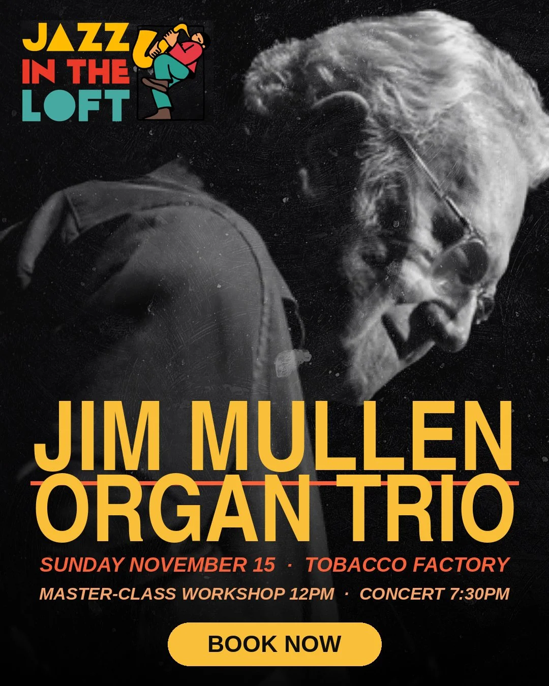 JAZZ IN THE LOFT!

Glasgow-born guitarist Jim Mullen is a true legend of British jazz, known for his distinctive playing style, using just his thumb instead of a pick.

From pioneering the British jazz-funk scene with Morrissey&ndash;Mullen in the 70