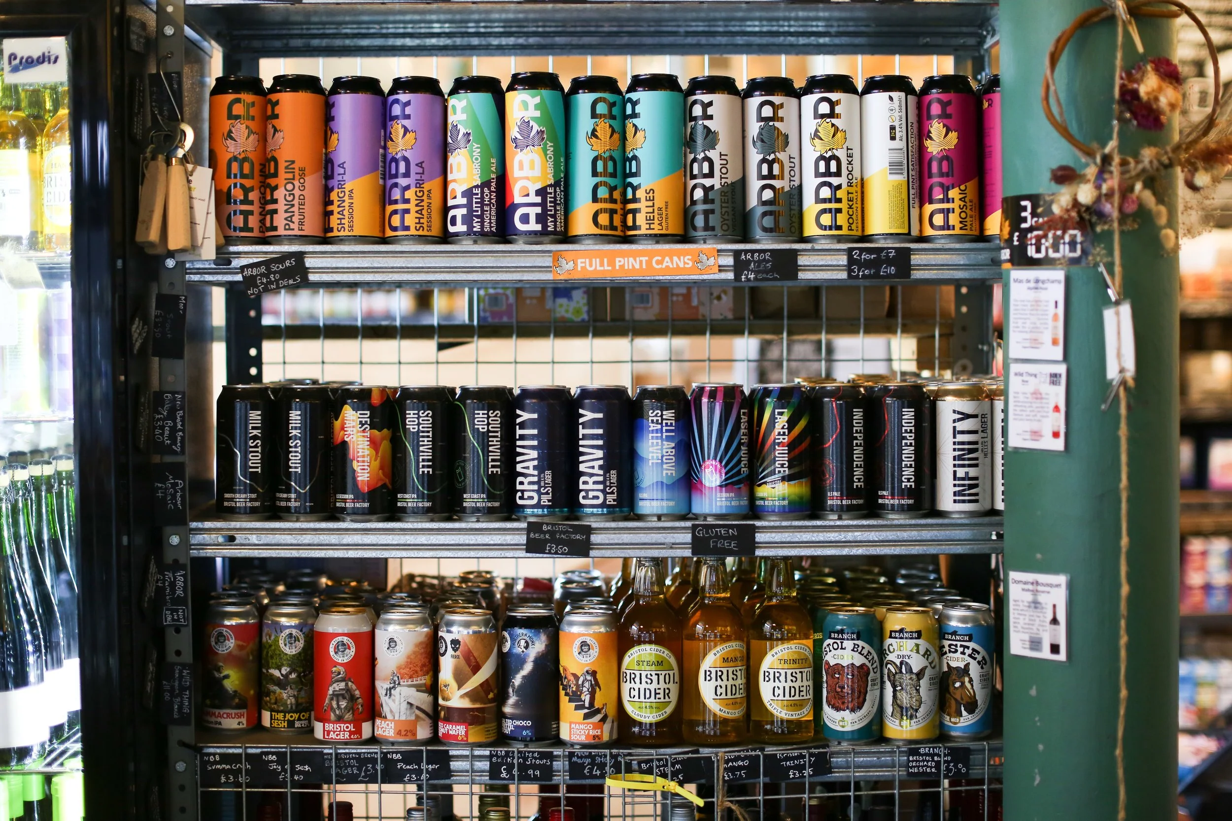 Fridges packed with delicious drinks