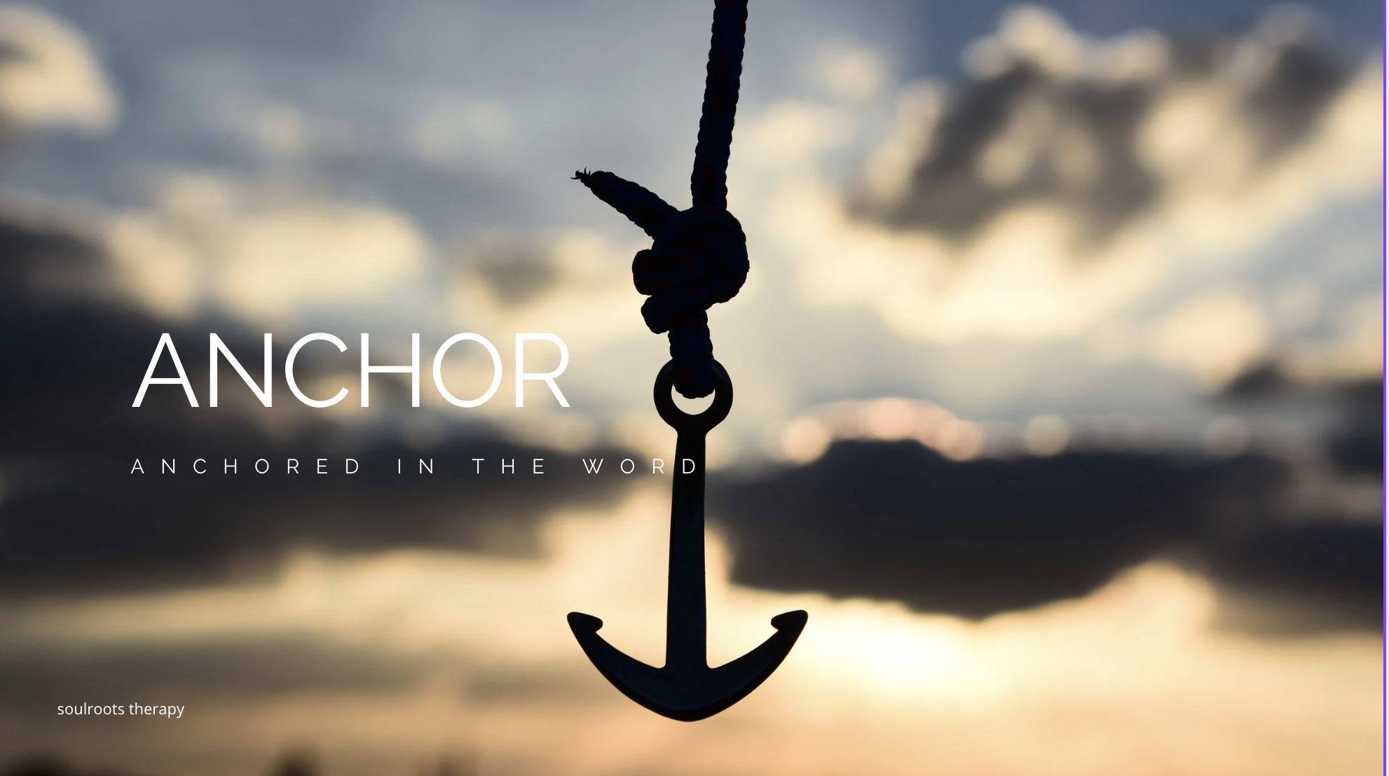 anchor in the word.