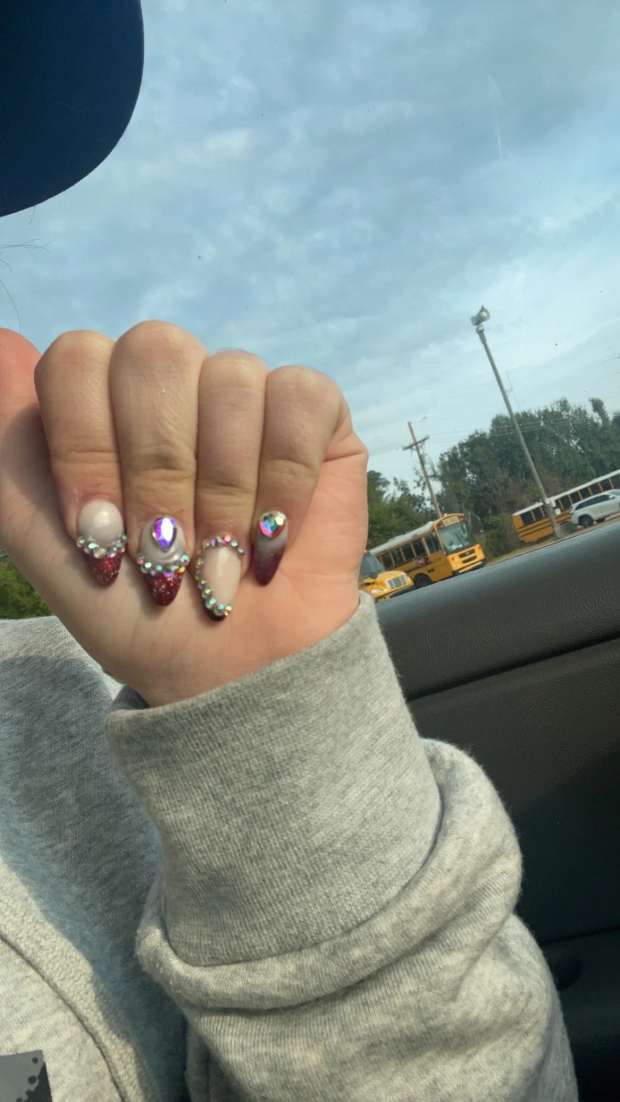 Acrylic nails with tips
