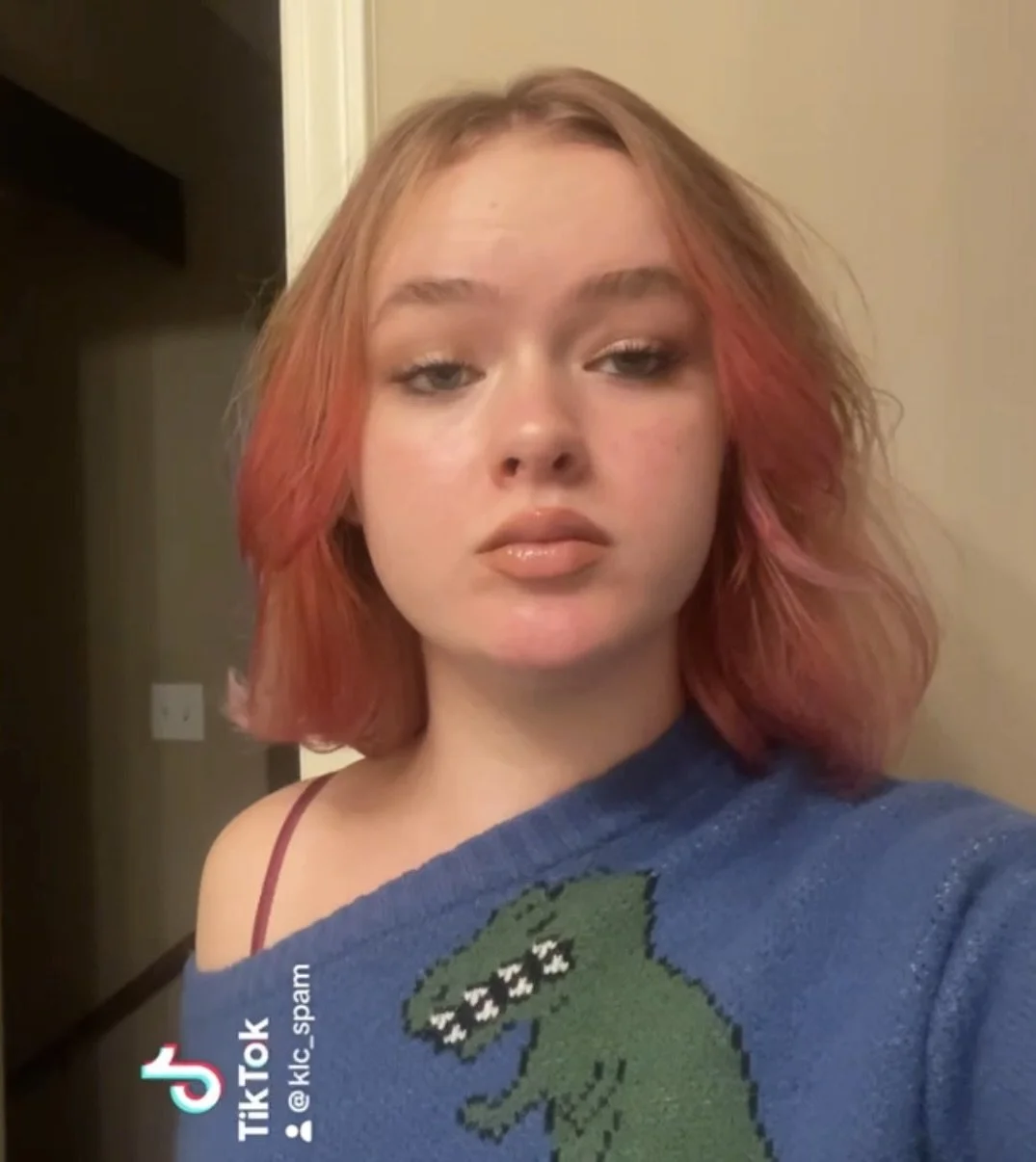 Pink money pieces with lilac in the back