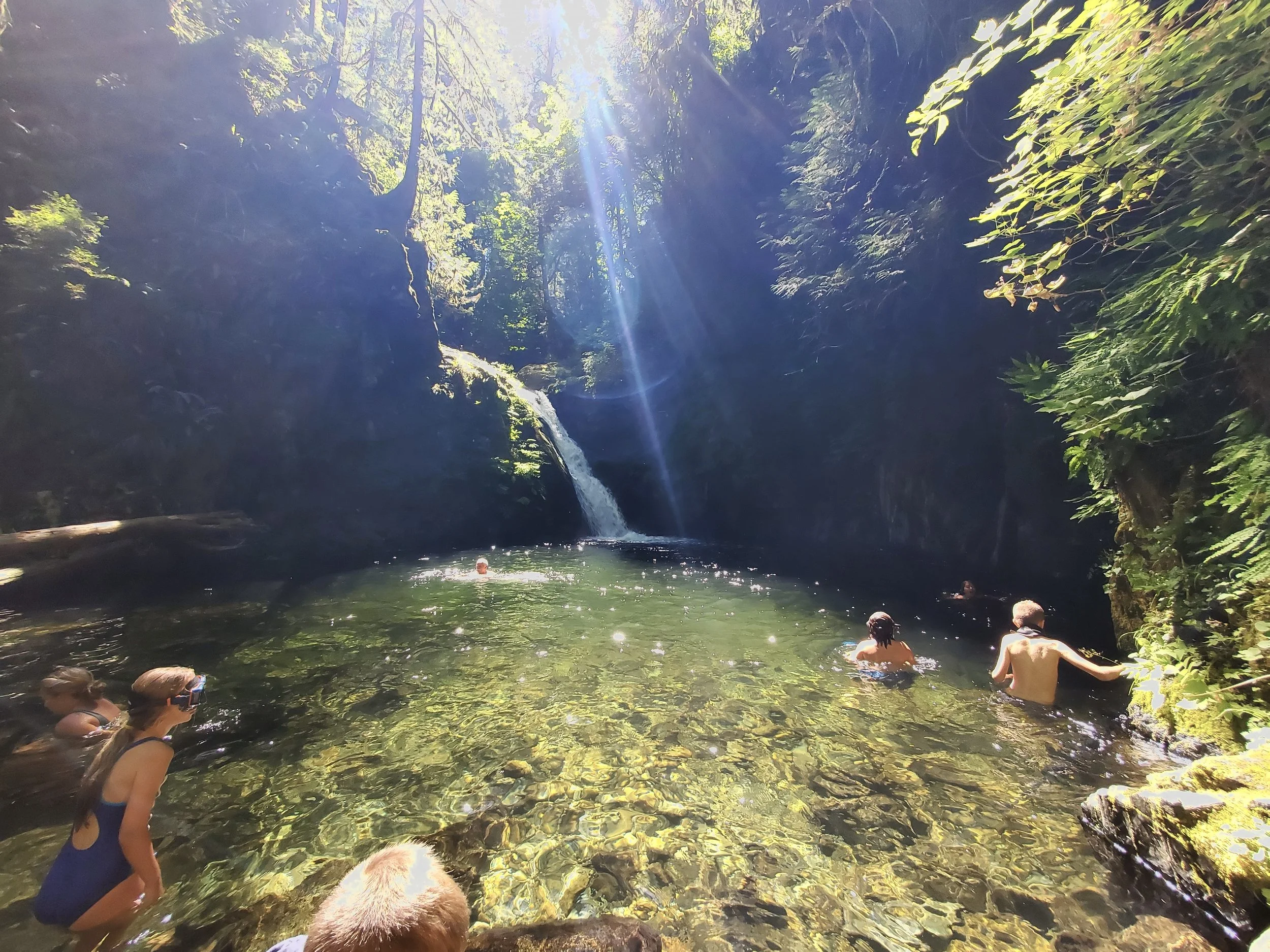 "Goldstream Provincial Park"
About 17 minutes south towards Victoria