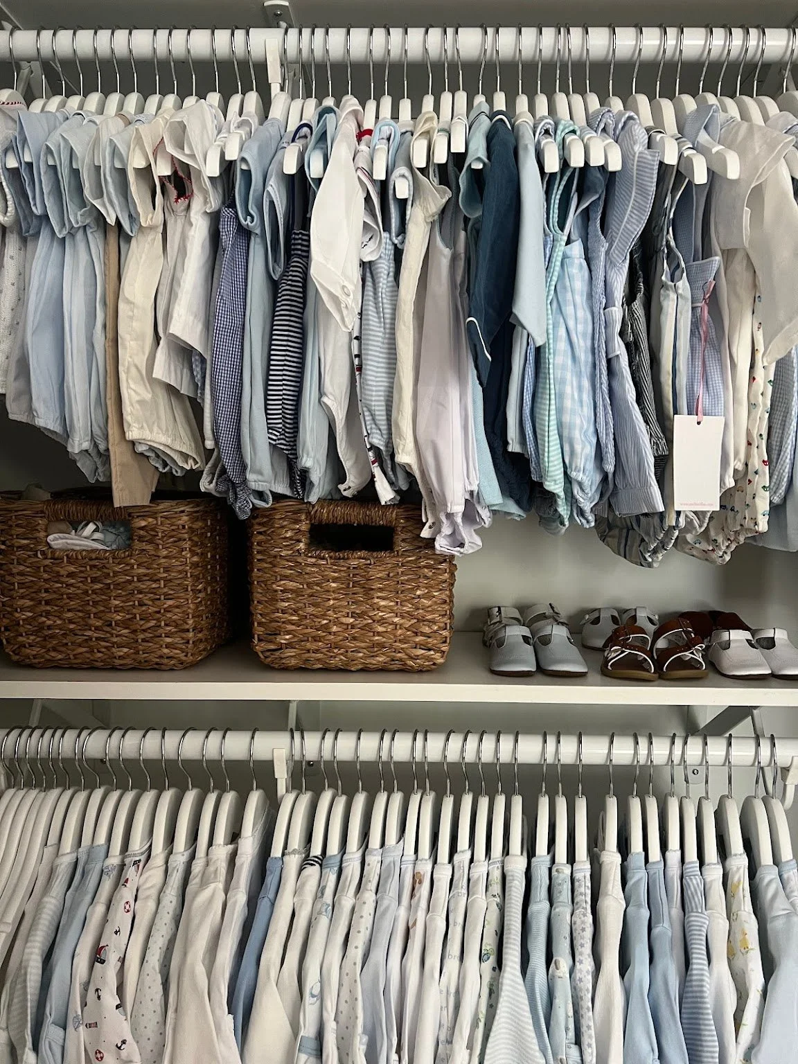Organizing Baby's Closet