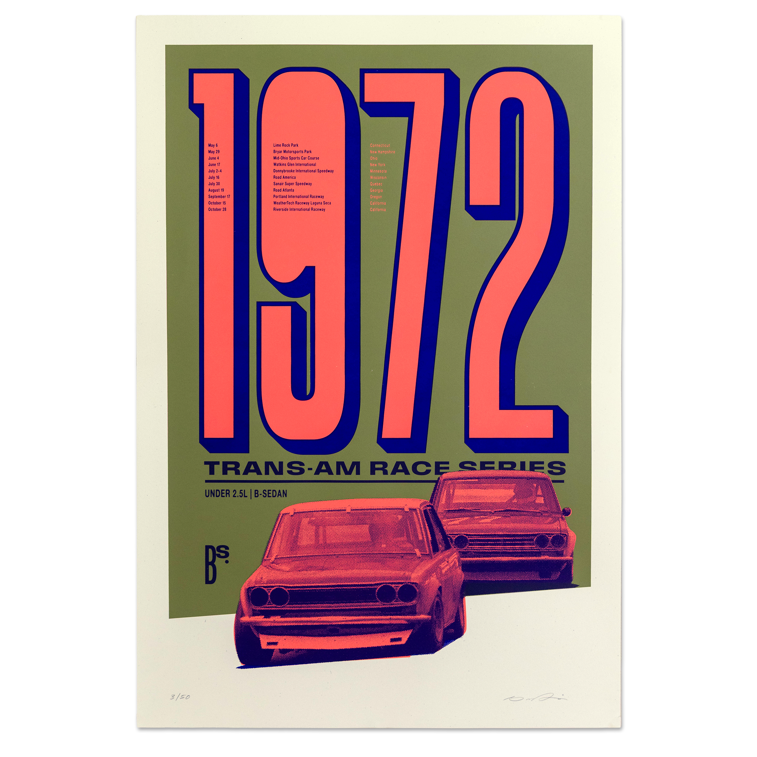 1972 Trans-Am Print - Limited Edition of 50