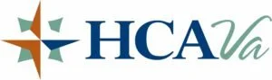 HCA Virginia logo with a compass symbol and text.