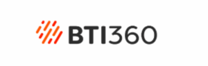 BTI360 logo with orange icon and black text