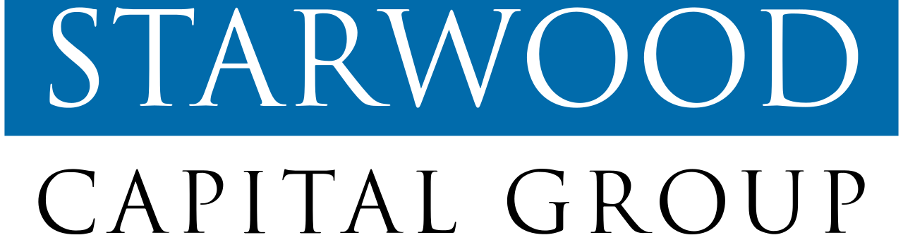 Starwood hotel logo with white text on a blue background