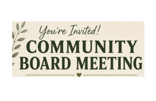Community Board Meeting