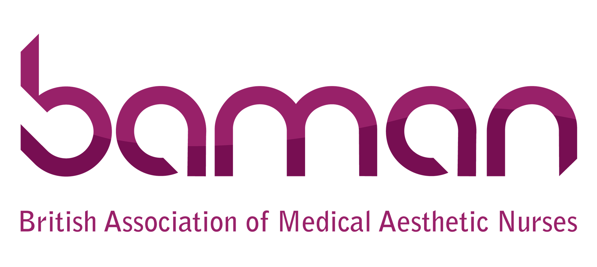 Logo of the British Association of Medical Aesthetic Nurses (BAMAN) in purple text.