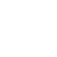White checkmark inside a white circle on a black background.