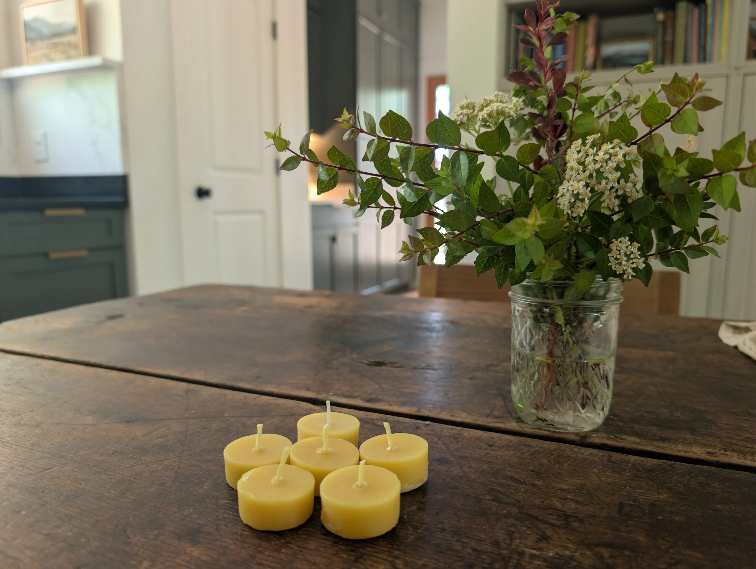 Naked Beeswax Tealights | Set of 6
