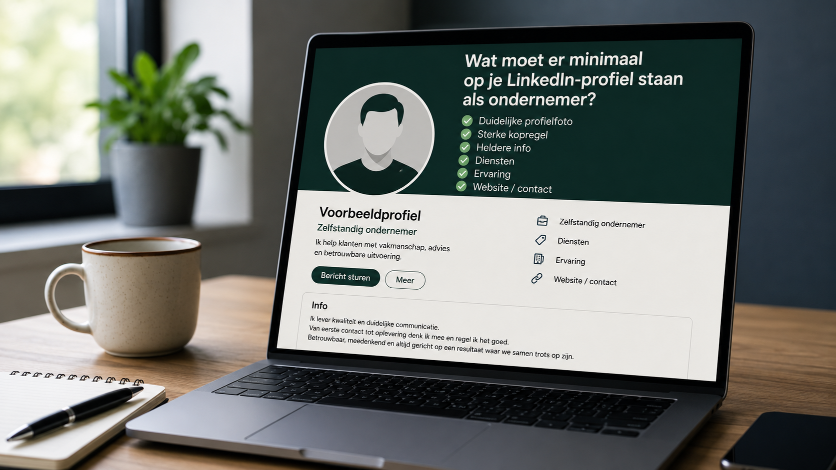 Wat moet er minimaal op je LinkedIn-profiel staan als ondernemer?
