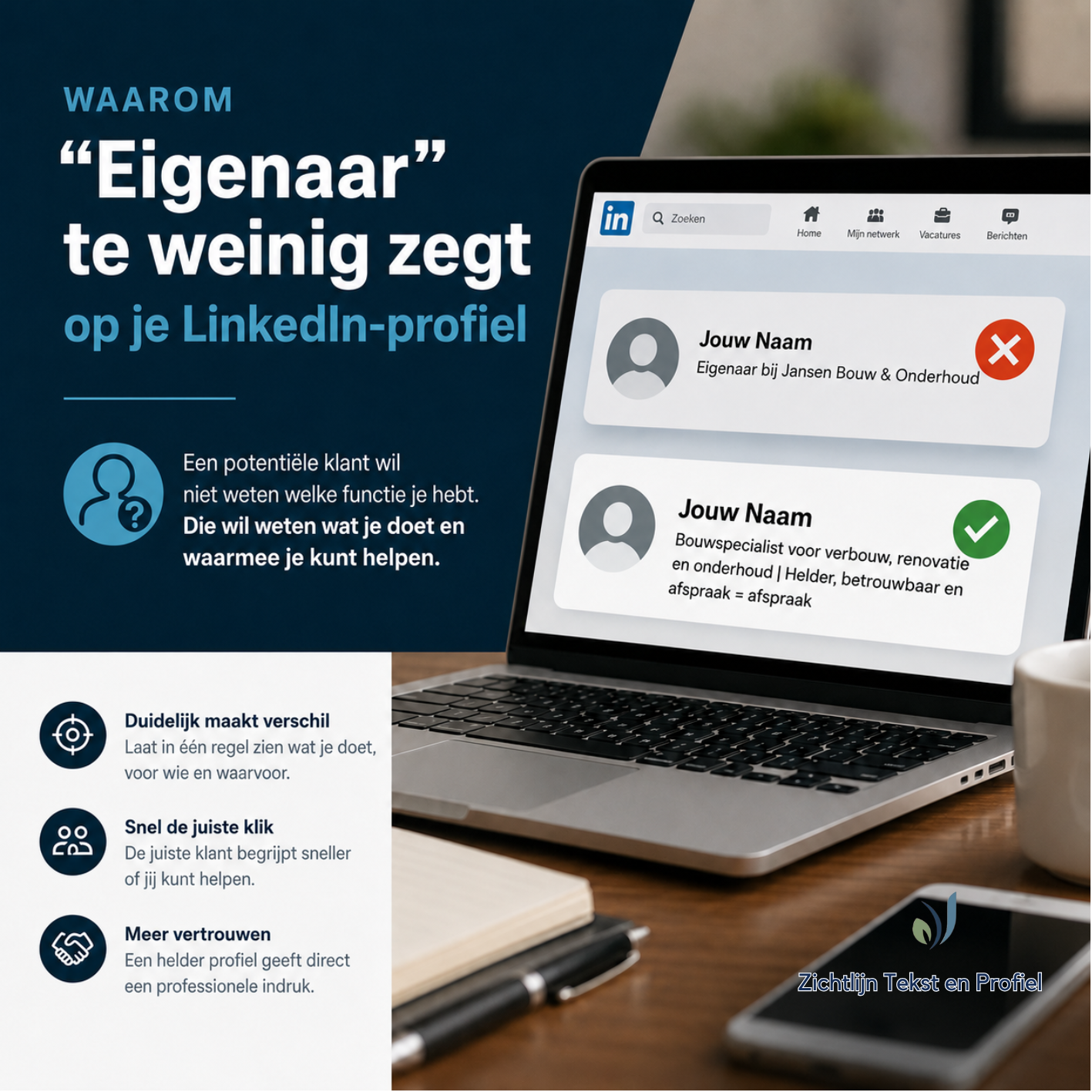 Waarom “eigenaar” te weinig zegt op je LinkedIn-profiel