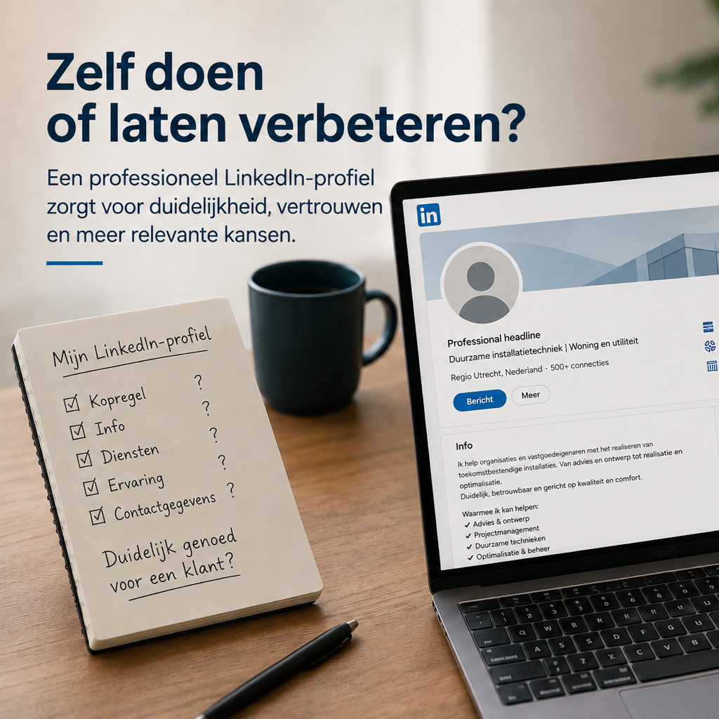 Je LinkedIn-profiel zelf schrijven of laten verbeteren?