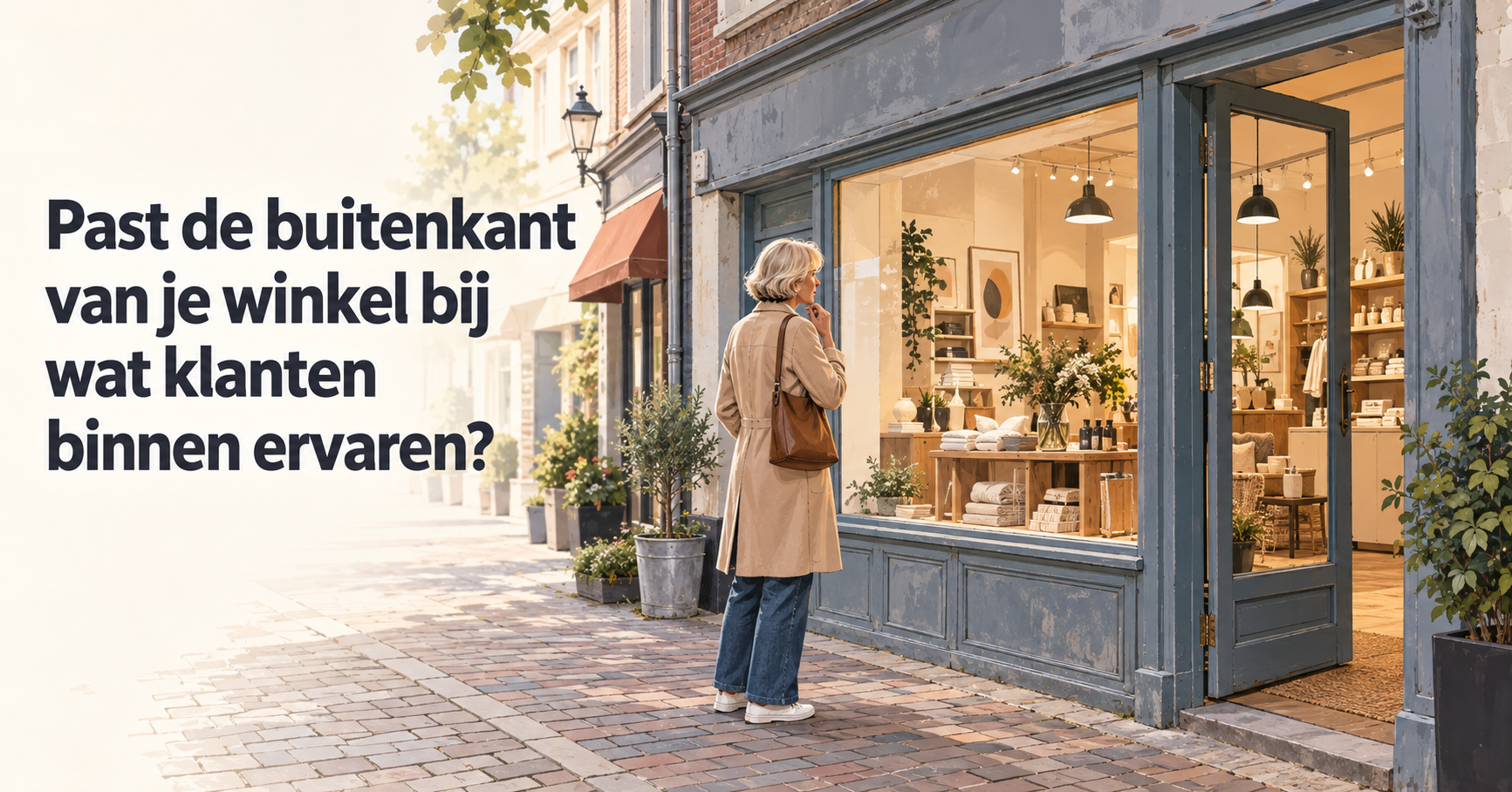 Past de buitenkant van je winkel bij wat klanten binnen ervaren?