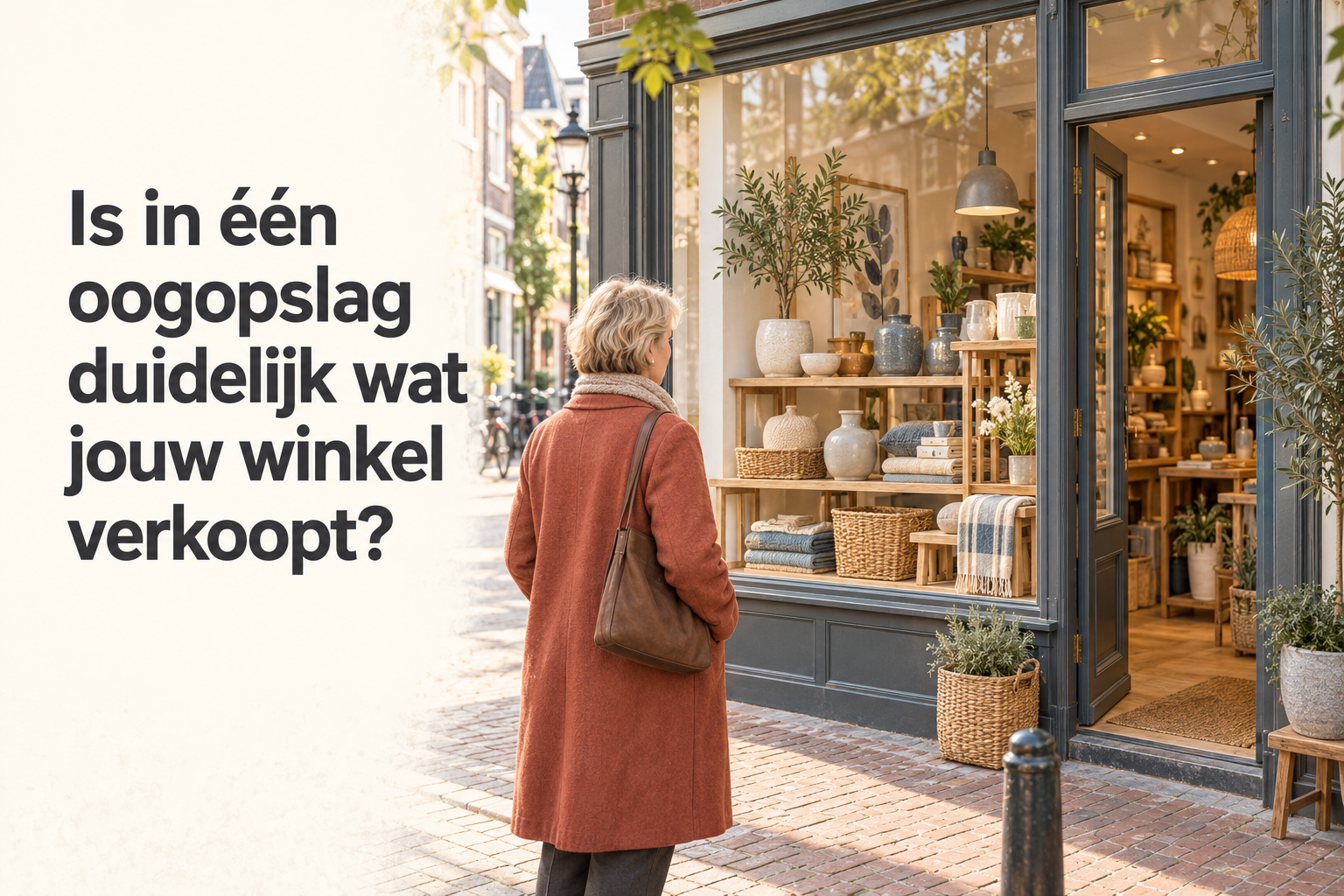 Is in één oogopslag duidelijk wat jouw winkel verkoopt?