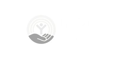 United Way logo featuring a hand holding a person with rays behind them, next to the words 'United Way'.