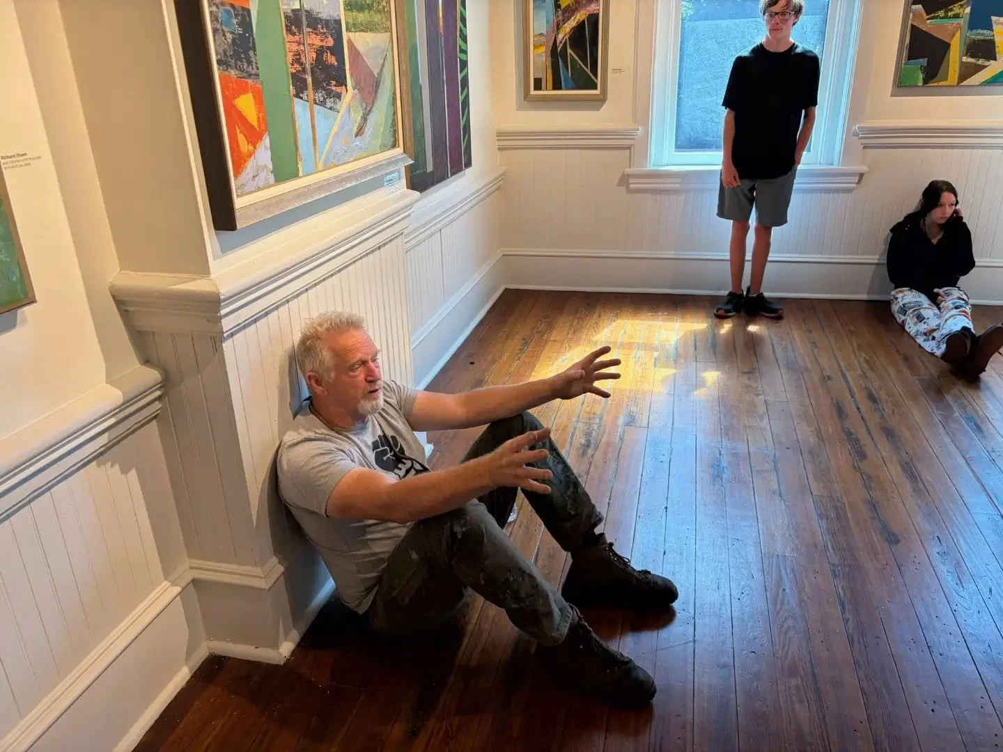 A fabulous gallery talk led by John Cleaveland for Morgan County High School students. 

This exhibit closes October 31. Please save the date to join us for a closing gallery talk and reception on October 30 at 6PM.