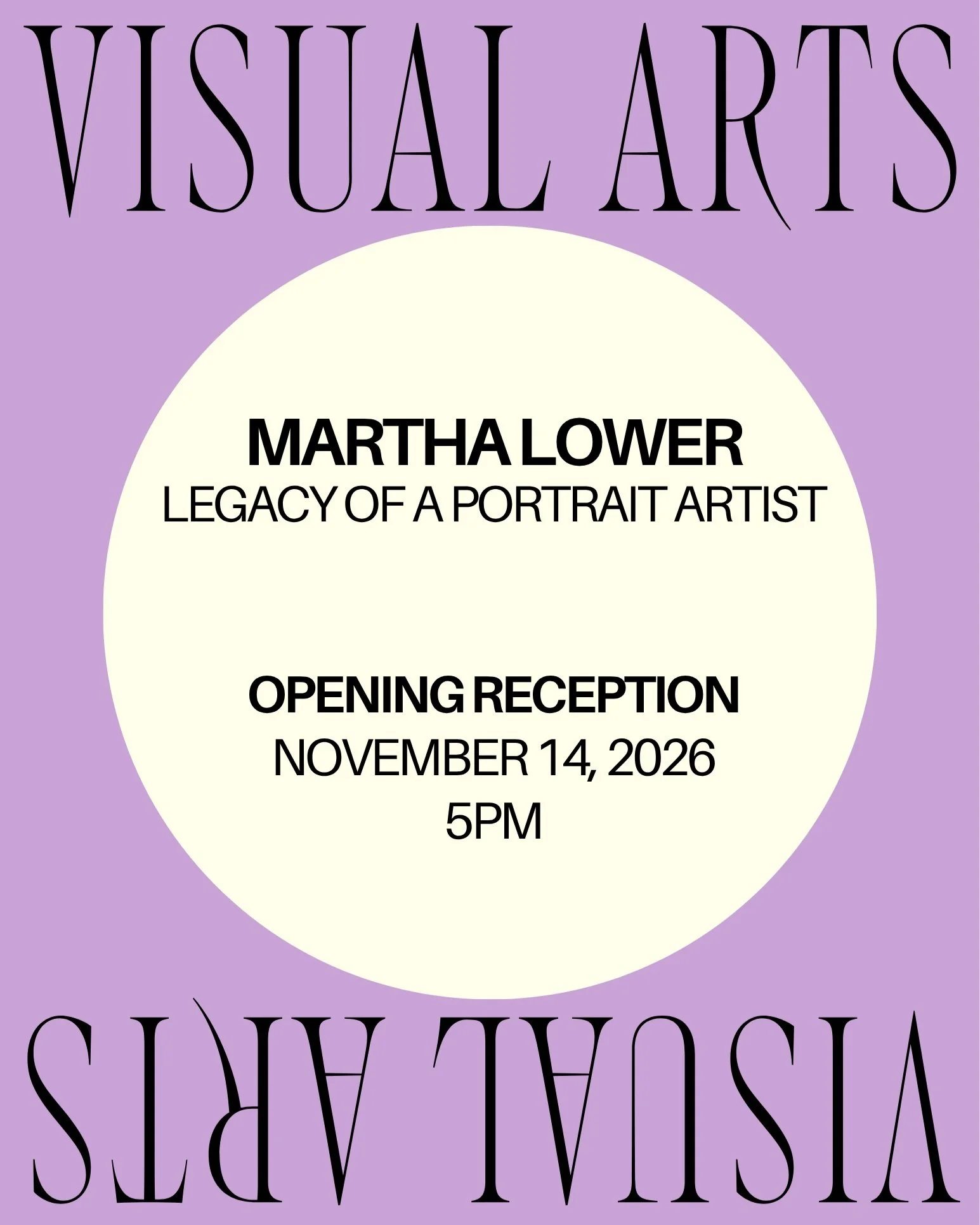 Please join us Saturday, November 14 at 5PM for the opening reception of Martha Lower: Legacy of a Portrait Artist. 

This show has been thoughtfully curated by Judy Gilbert. 

Thank you to everyone who has willingly loaned Martha's paintings from yo