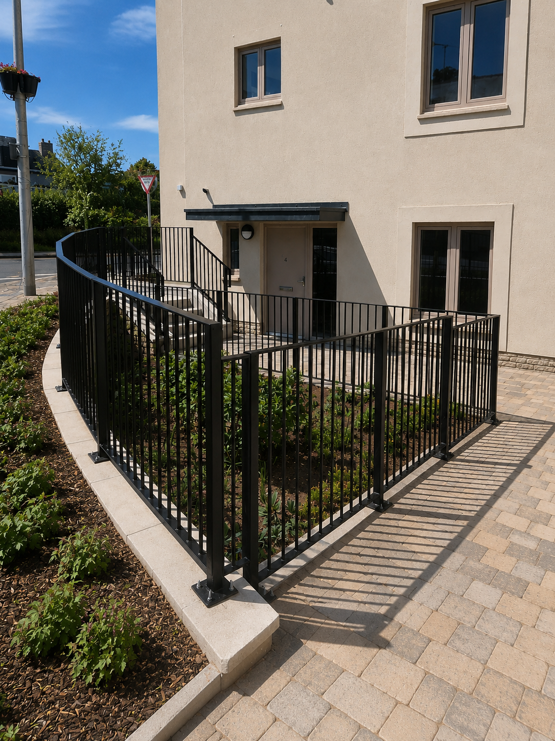 Secondary steelwork for residential development