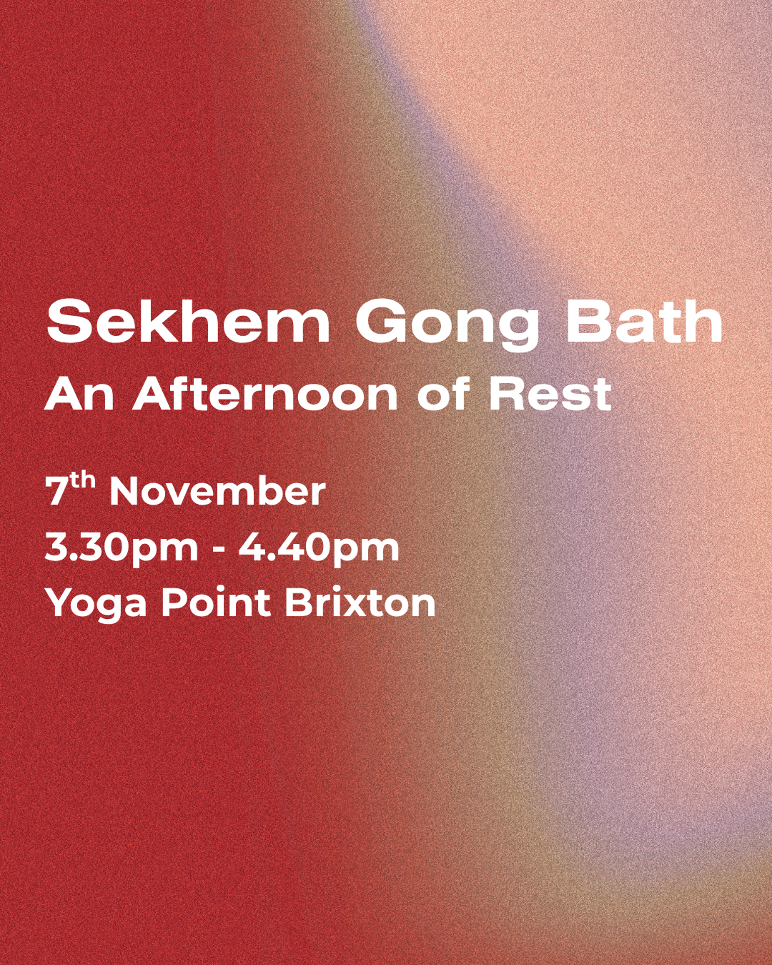 Sekhem Gong Bath - An Afternoon of Rest