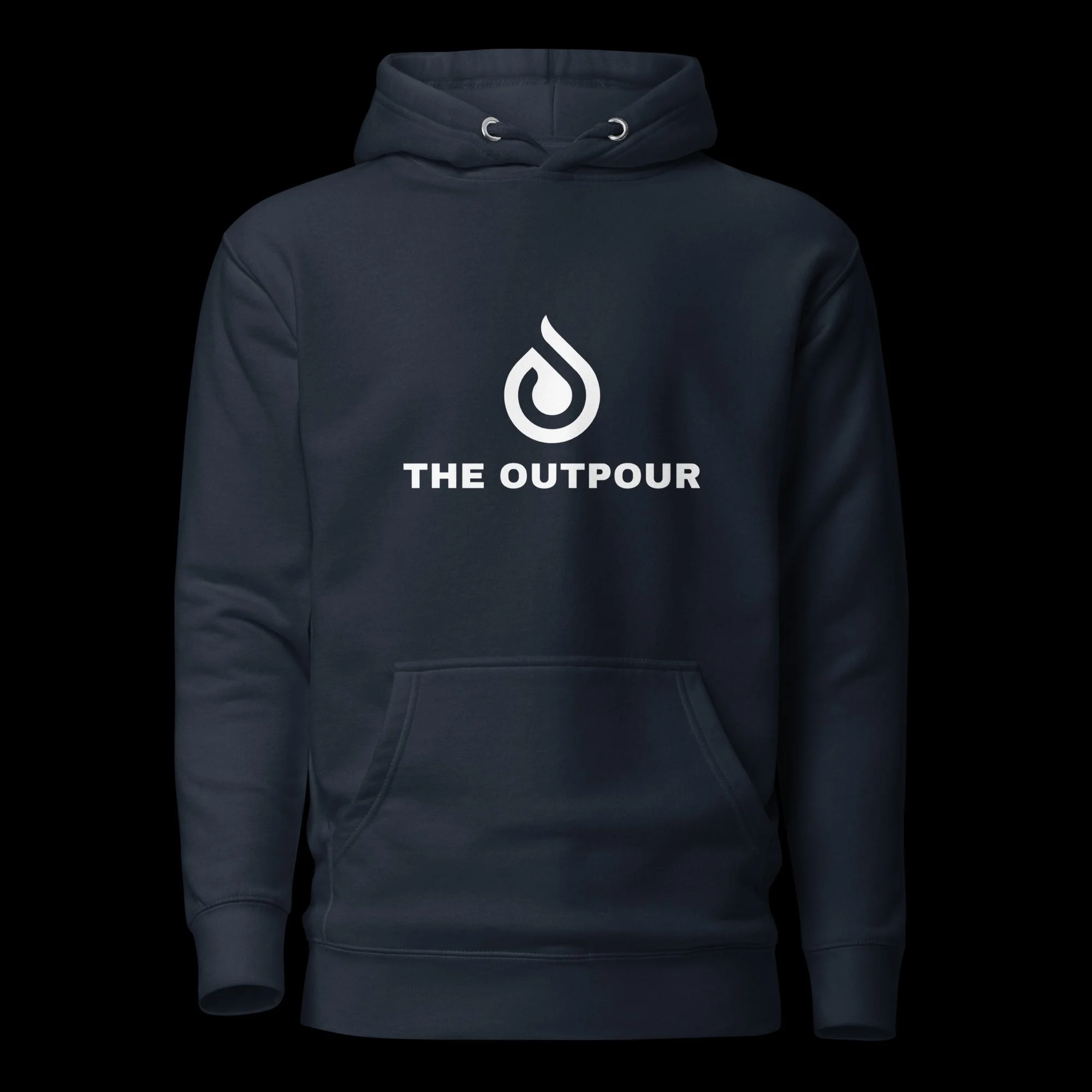Unisex The Outpour Hoodie (NAVY/WHITE)