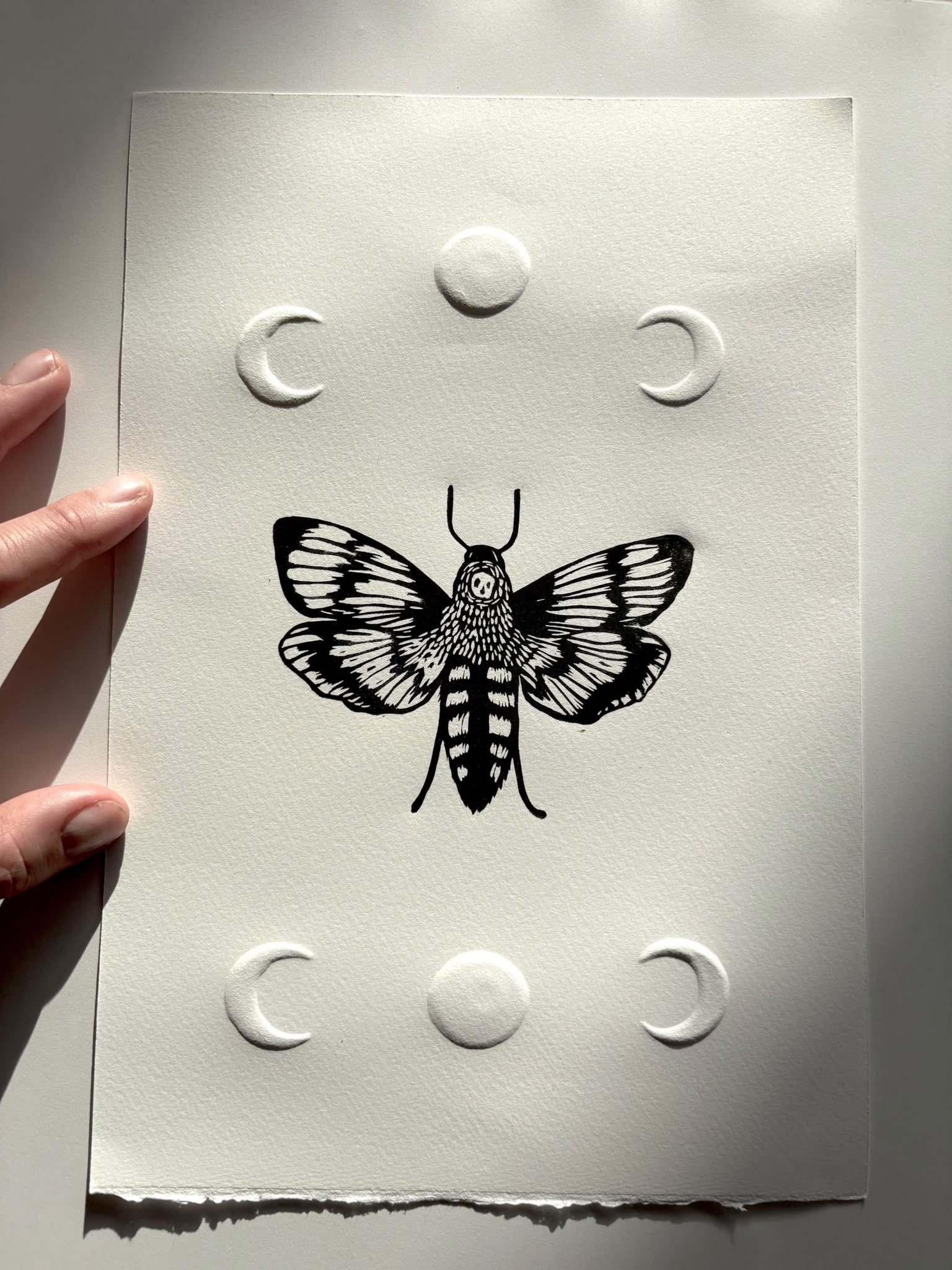 Night Creatures Lino Embossed Printing - 28th October 7-10pm