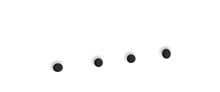Five black chess pawns arranged in a row against a white background.