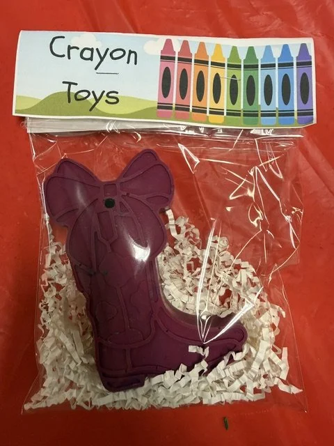 Boot with bow Crayon Toy
