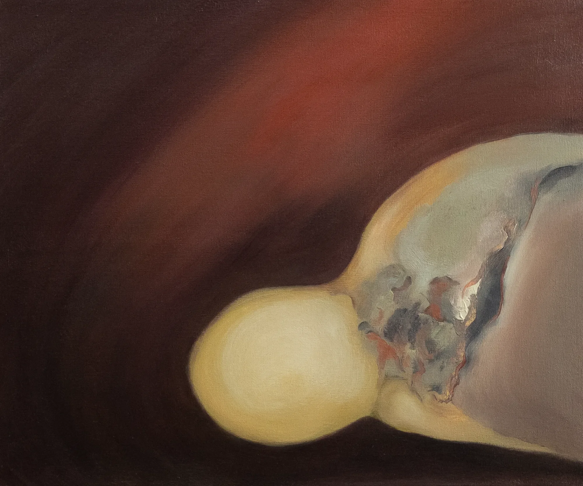 Mute, Sophie Chau-Banh — huile sur toile, 46 × 38 cm, 2026