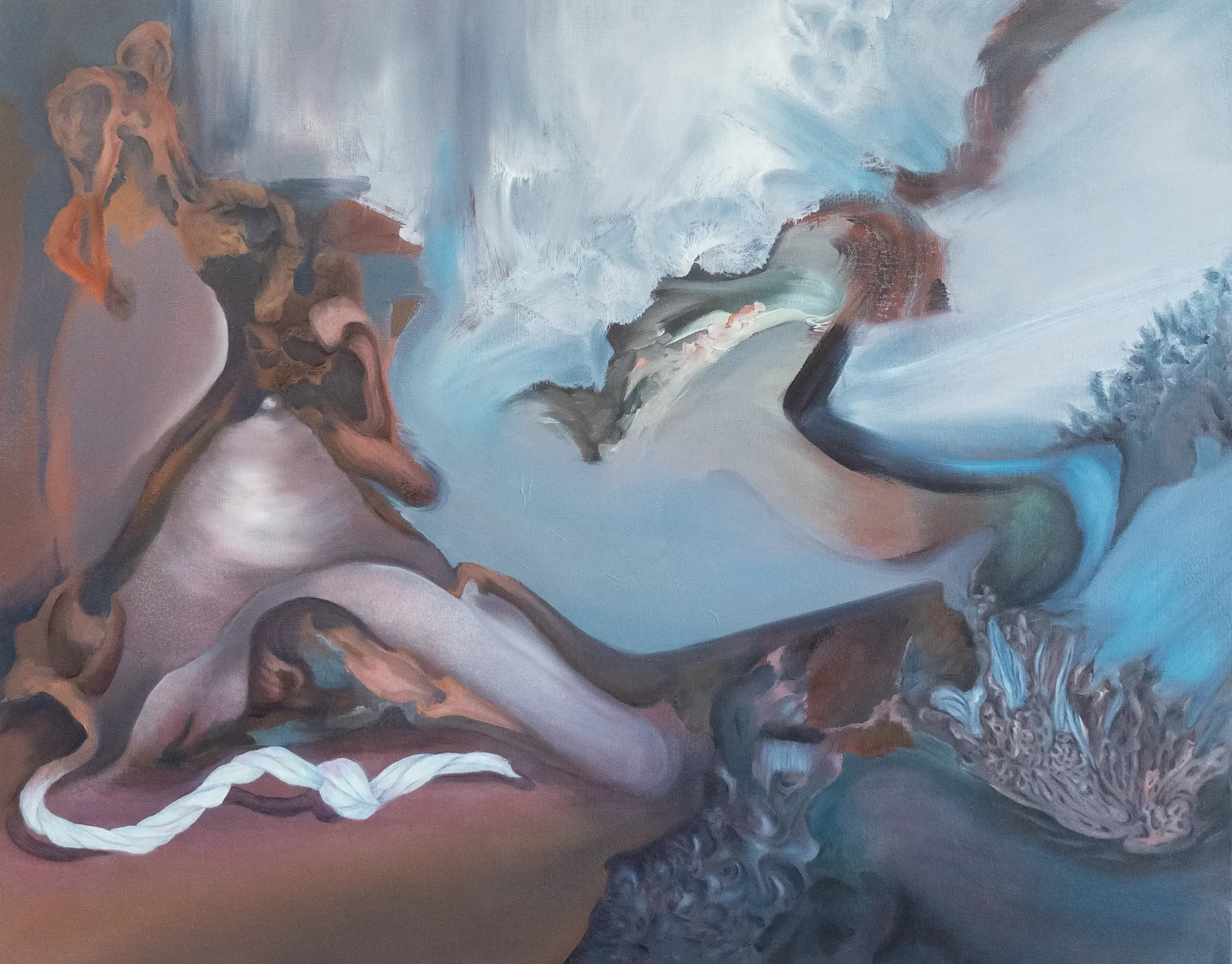 La mère, Sophie Chau-Banh — huile sur toile, 73 × 92 cm, 2026