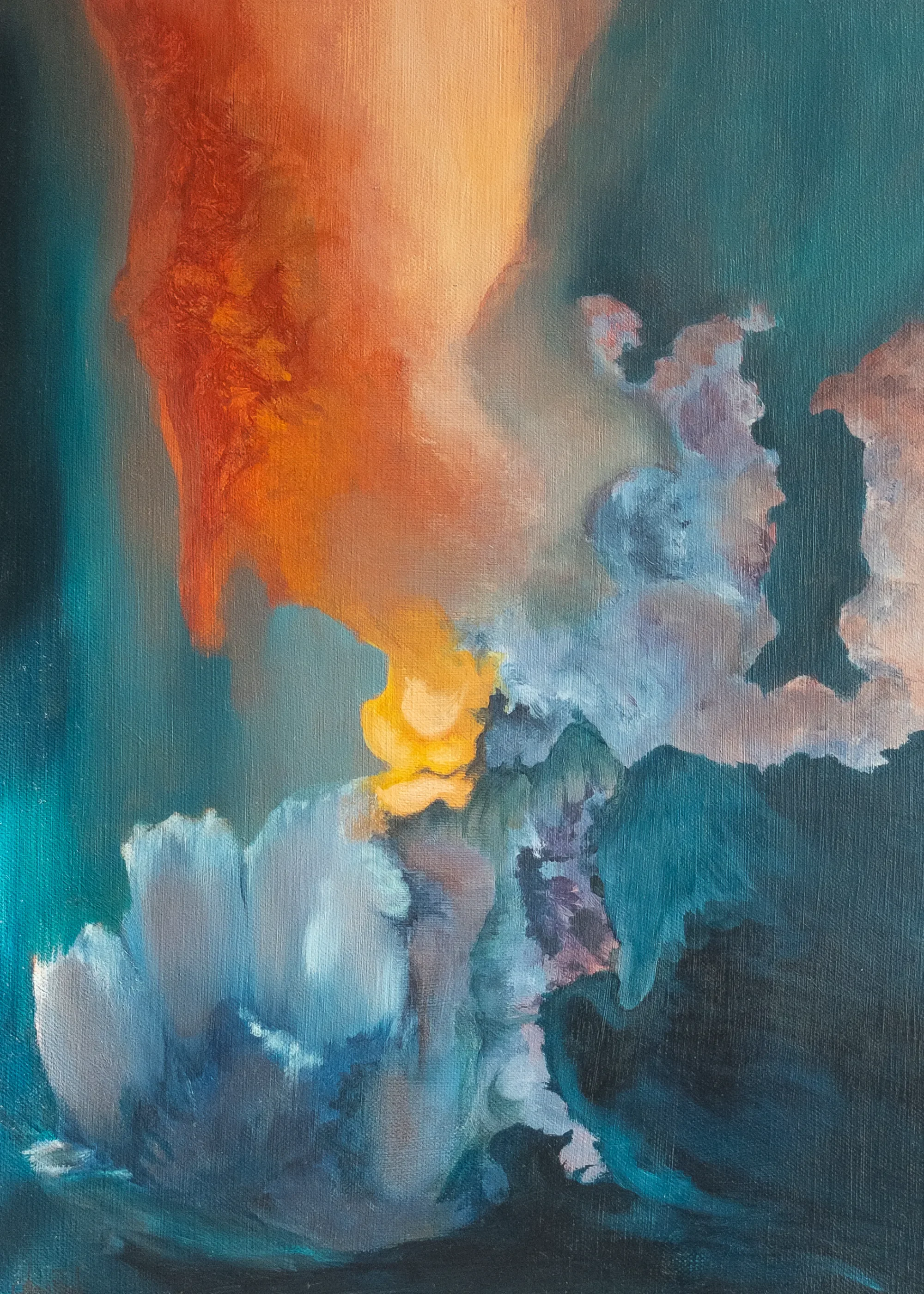 Le chant des possibles, Sophie Chau-Banh — huile sur toile, 46 × 33 cm, 2024