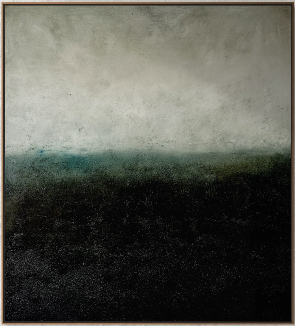Ocean Memory, Agnieszka Stadnicka — huile sur toile, 110 × 100 cm, 2026