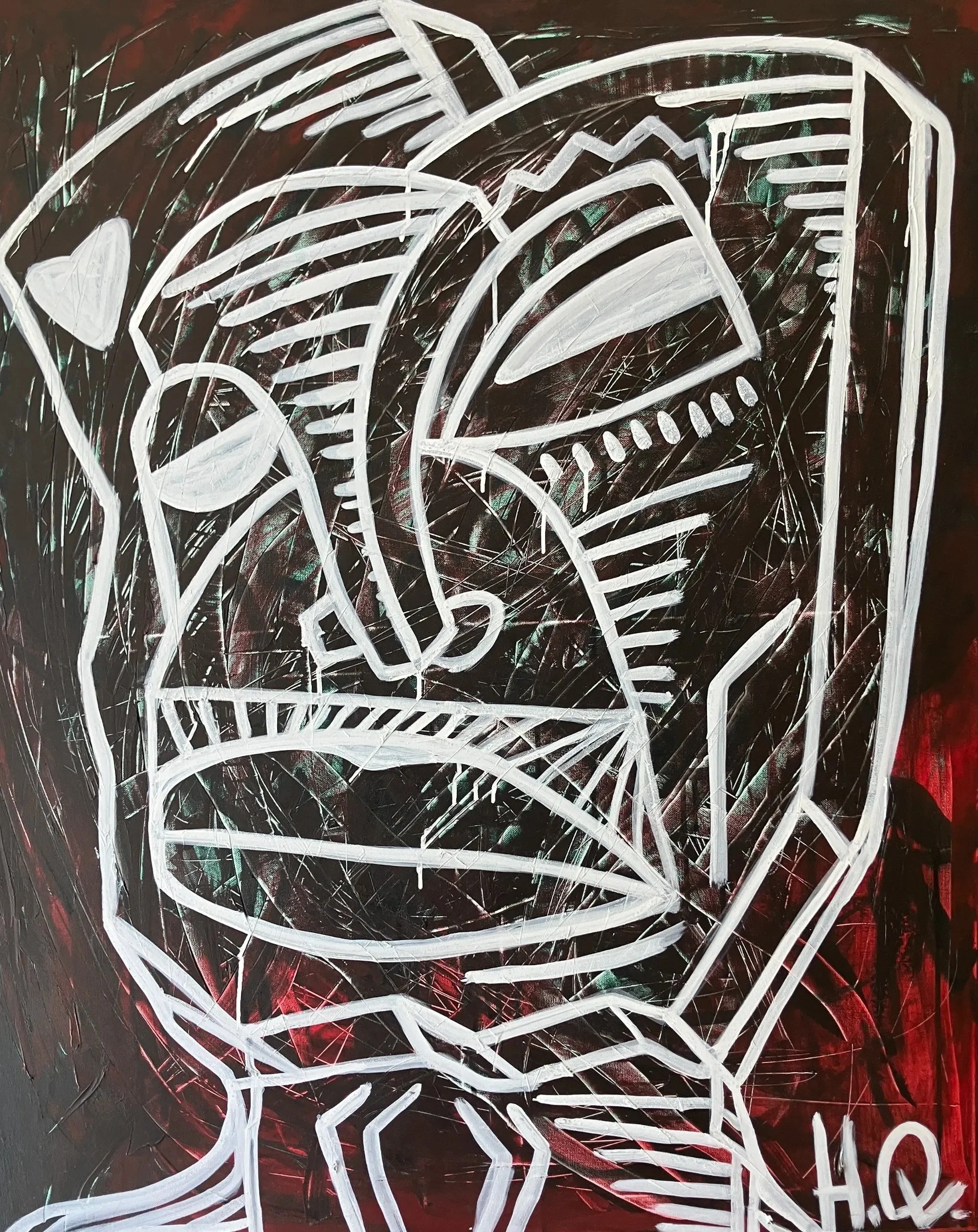 « Stoïcisme », acrylique sur toile, HQ