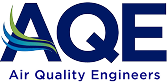 Logo of Air Quality Engineers with stylized 'AQE' initials and the full company name beneath.
