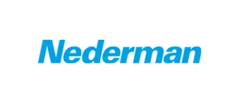 Nederman logo in blue text