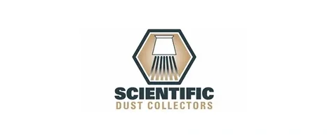 Logo for Scientific Dust Collectors featuring a hexagon with a filter pattern inside.